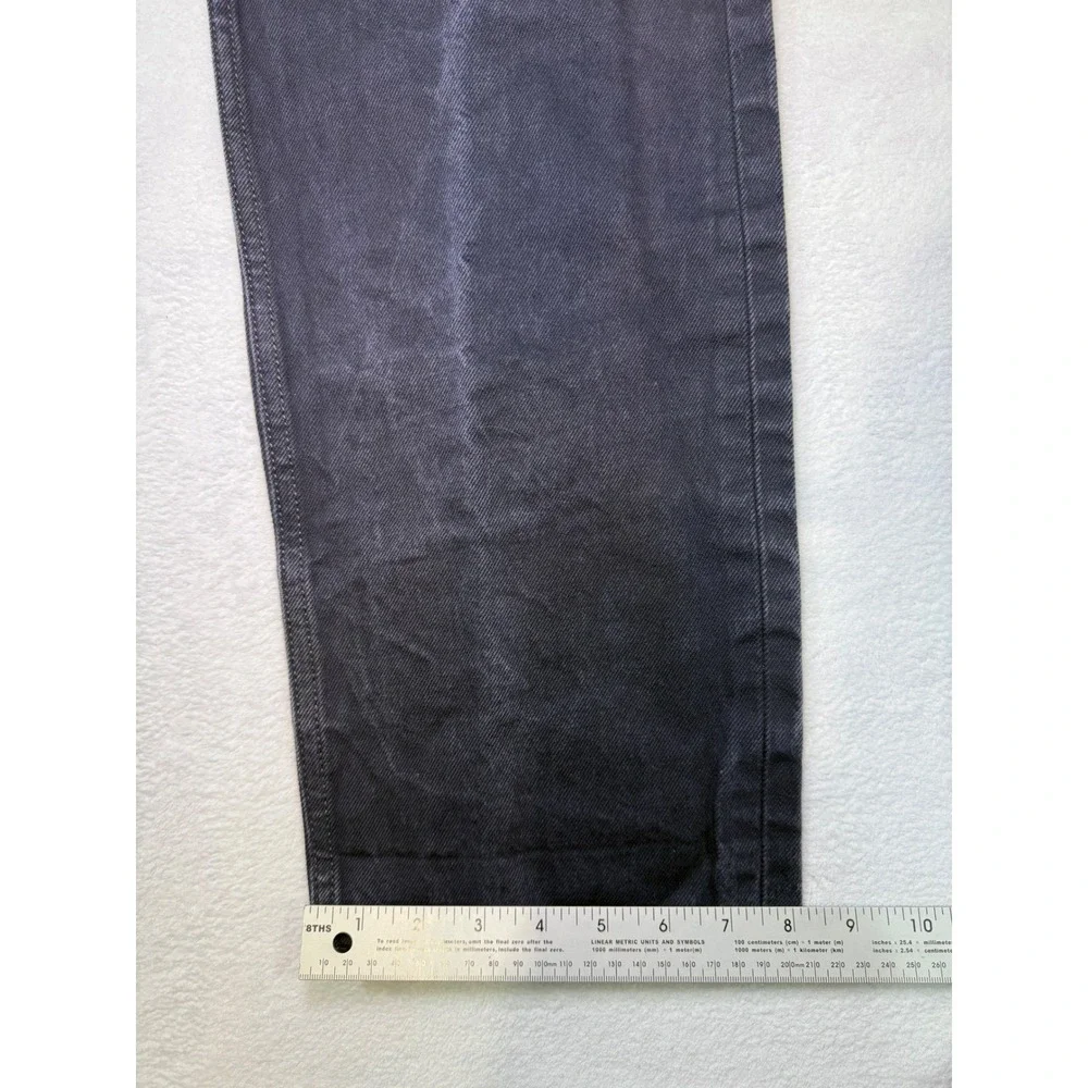 Levis 501 Jeans Mens 34x34 Dark Wash Straight Leg Button Fly Denim